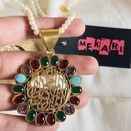 Kalma Kundan Pendant