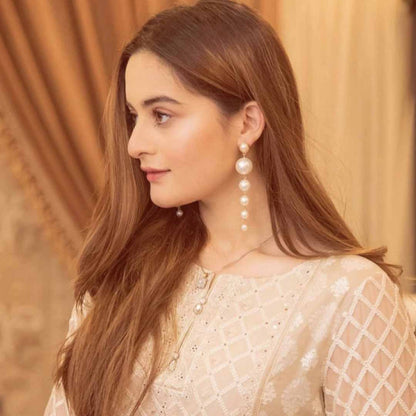 Pearl String Earrings