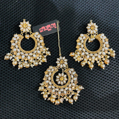 Phool Teeka Set (Champagne)