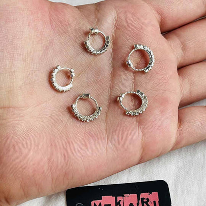 Silver Zircon Nosering