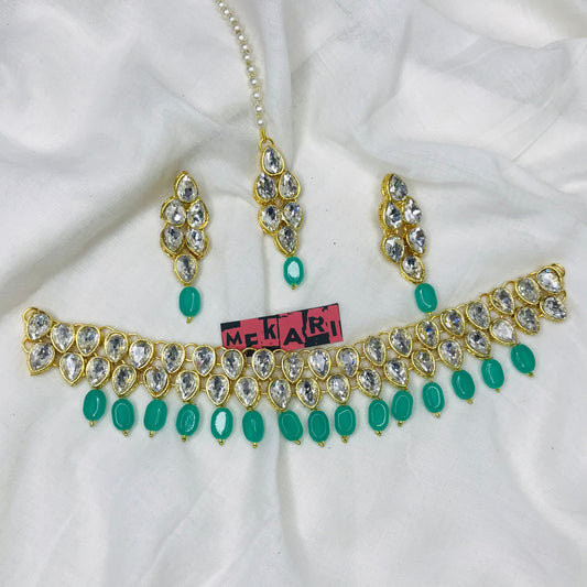 Double Layer Kundan Set (Multi Colors)