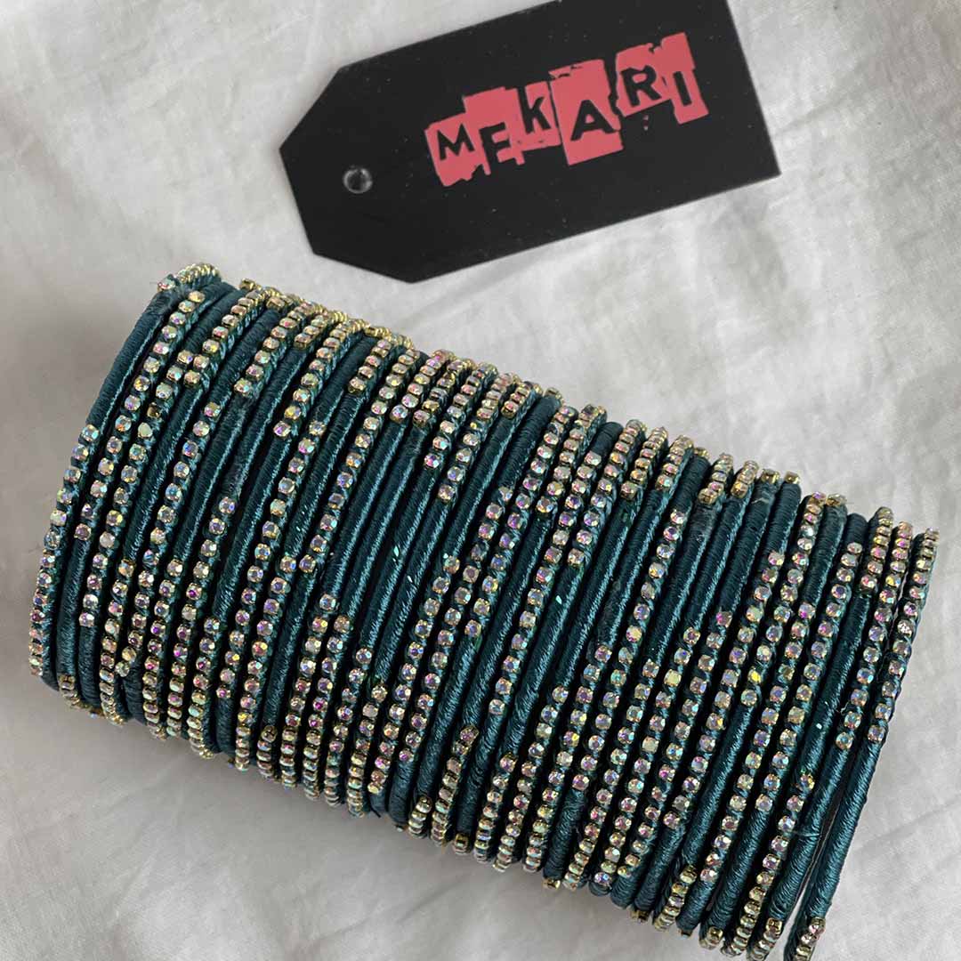 Thread Embellished Bangles