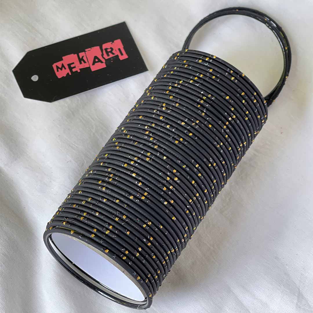 Black Metallic Bangles
