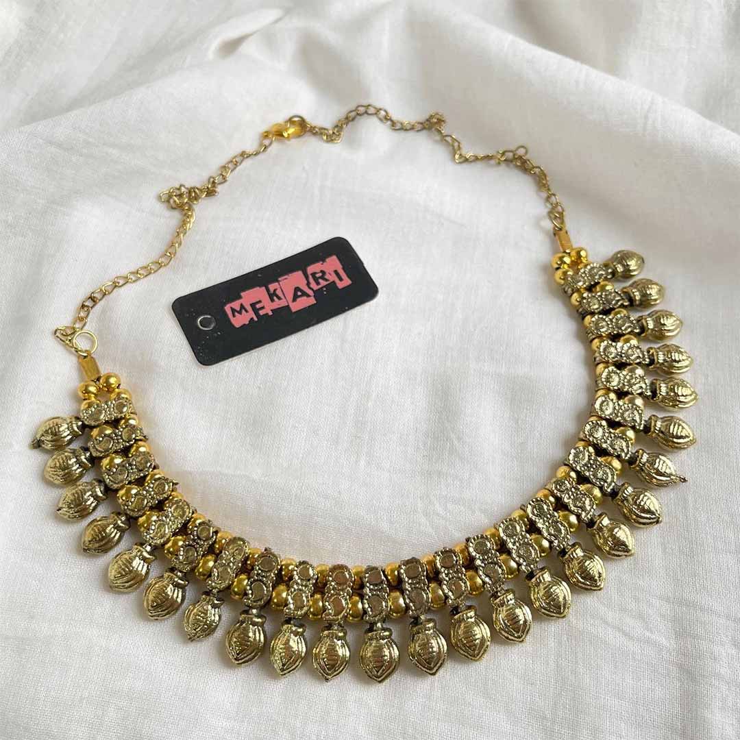 Metallic Gold  Neckpiece