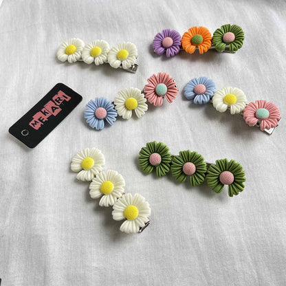 Daisy Hair Barrettes