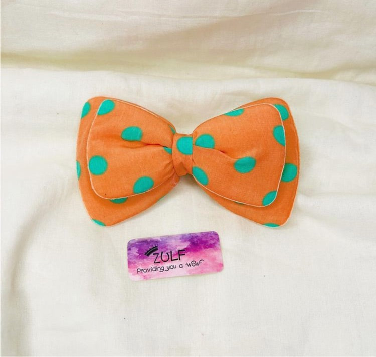 POLKA DOT BOW CLIPS