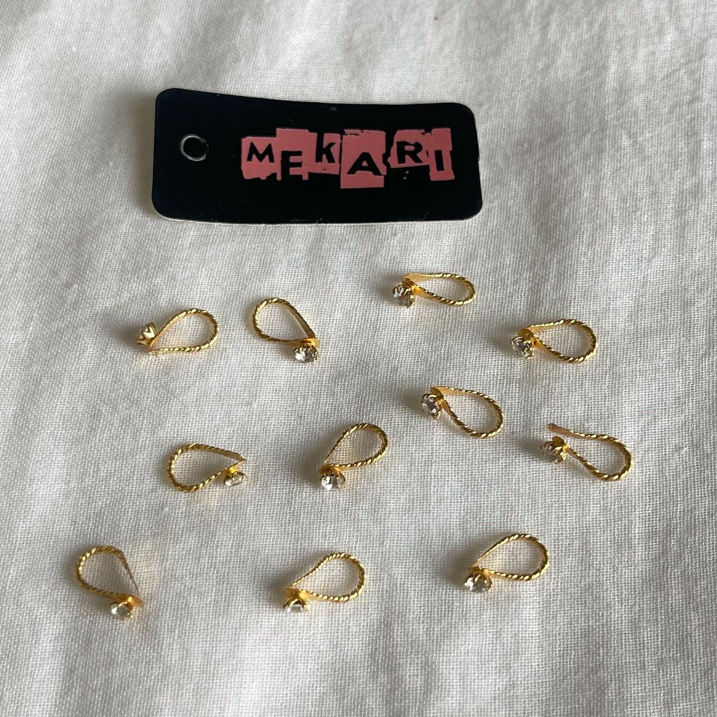 Zircon Goldplated Nose-cuff