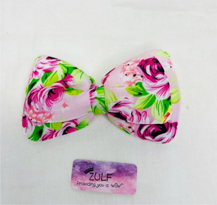 FLORAL BOW CLIPS