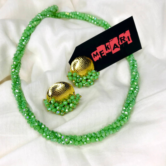 PASTEL GREEN MALA SET