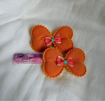 DOUBLE HEART HAIR PINS