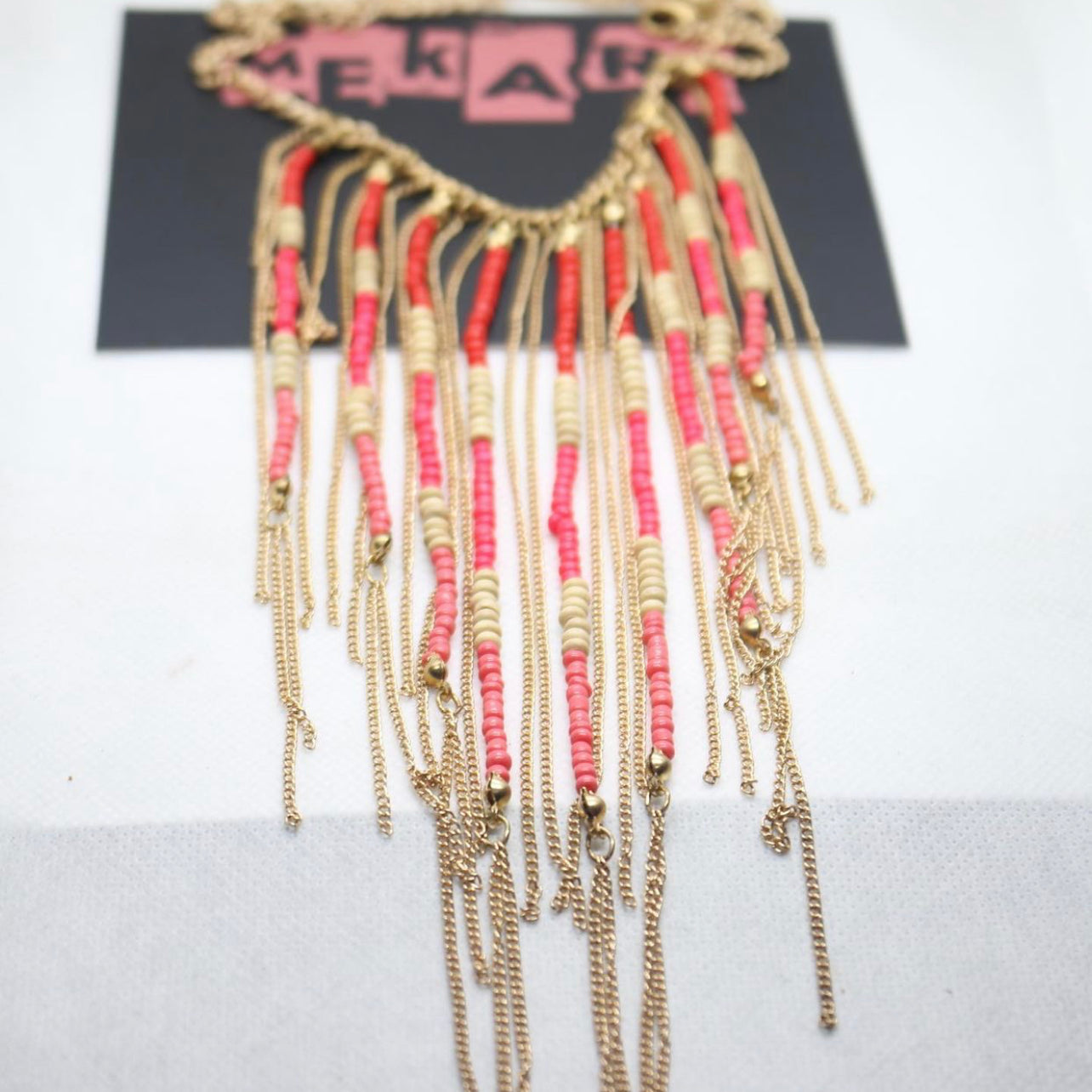 BEAD & CHAIN NECKLACE