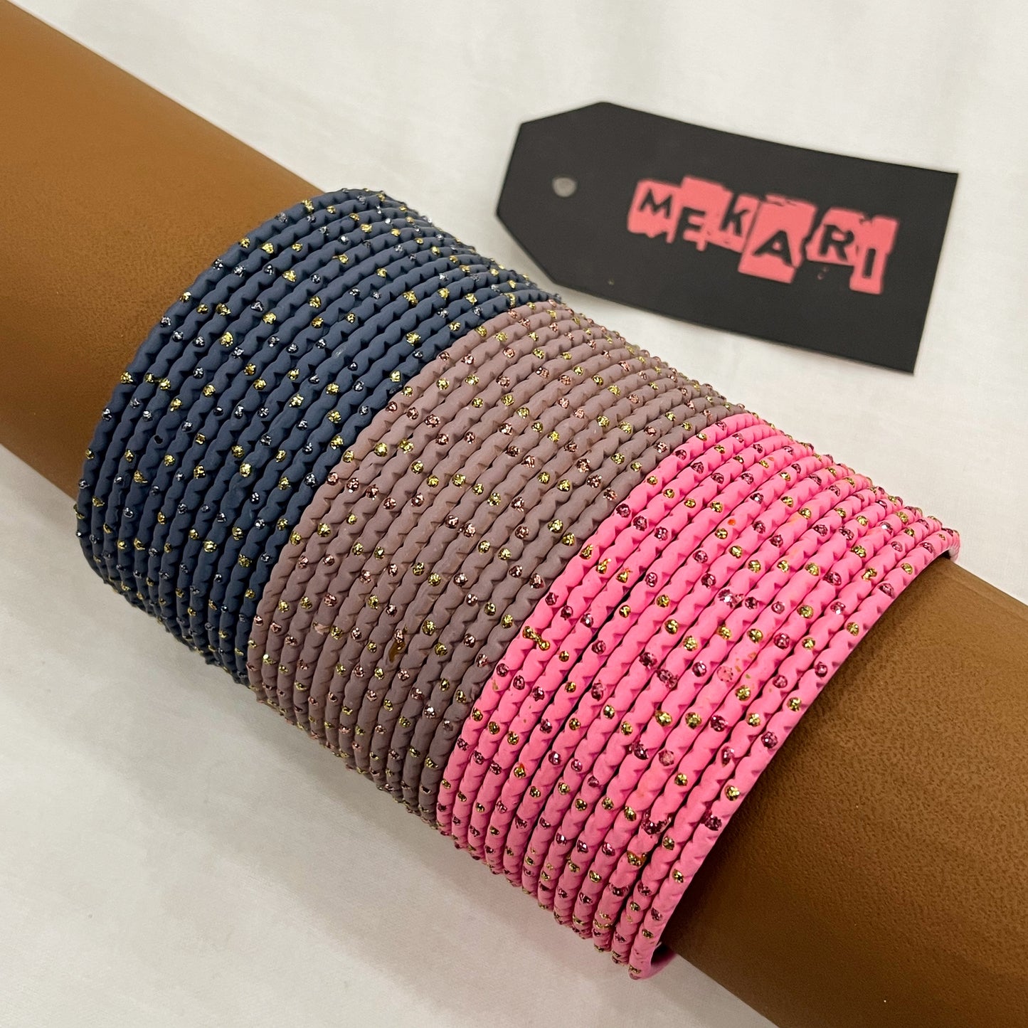Pink Grey Affair Bangles