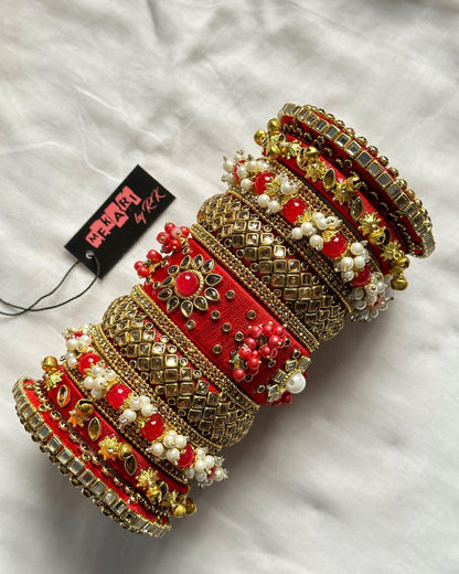 Polki Kundan Bangle Set