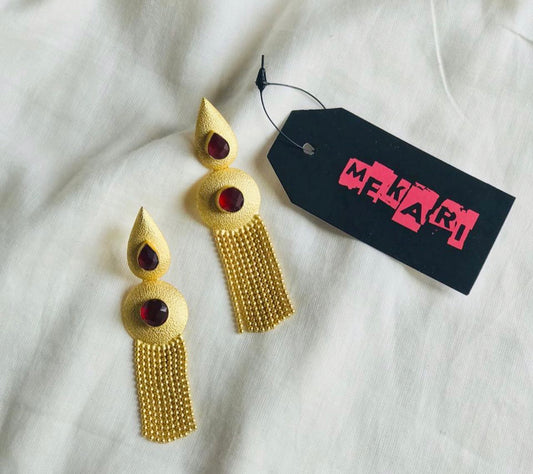 POINTED CHAIN EARRINGS