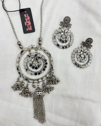 Mirror Jhumki Coin Set