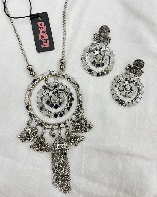 Mirror Jhumki Coin Set