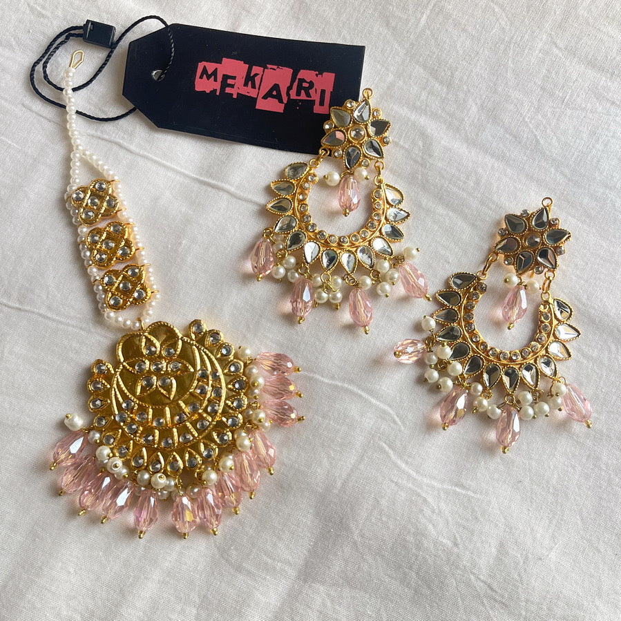 Blush Pink Teeka Set