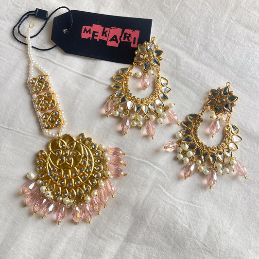 Blush Pink Teeka Set