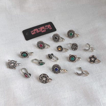 Oxidised Nosecuff Pair