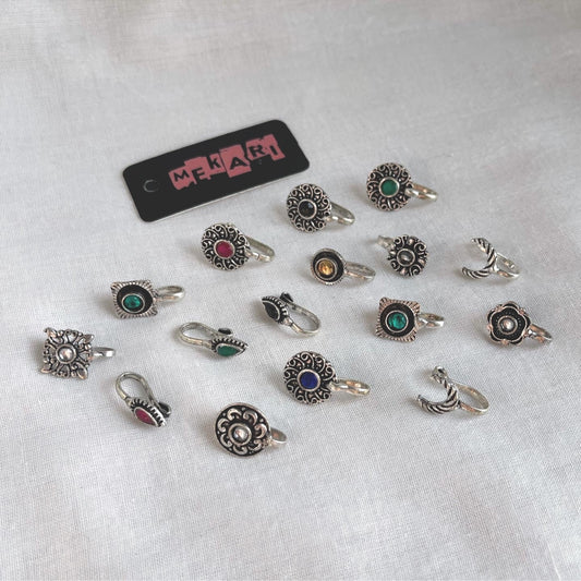 Oxidised Nosecuff Pair