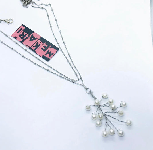 DUAL LAYER PEARL NECKLACE