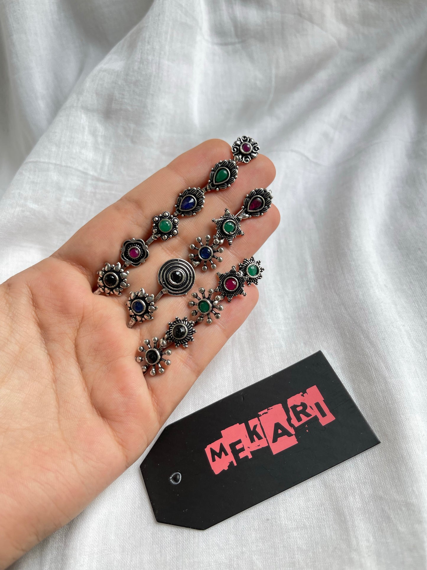 Oxidized Nose cuff Pair