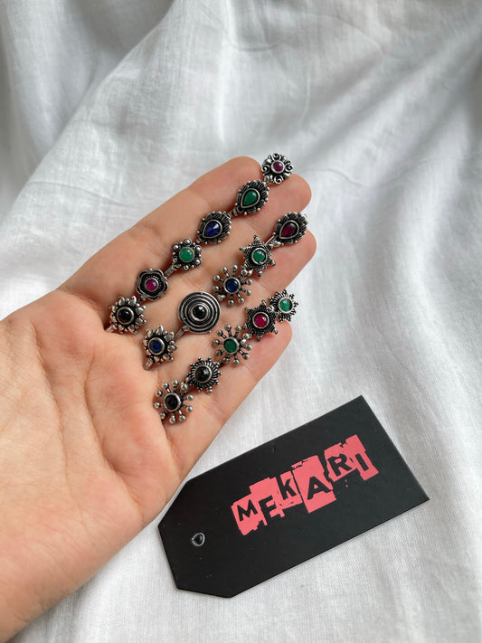 Oxidized Nose cuff Pair