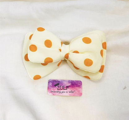 POLKA DOT BOW CLIPS