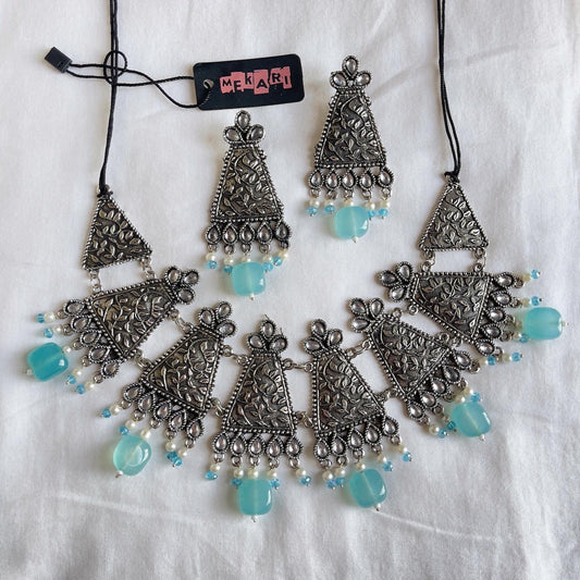 Taghreed Necklace in SkyBlue