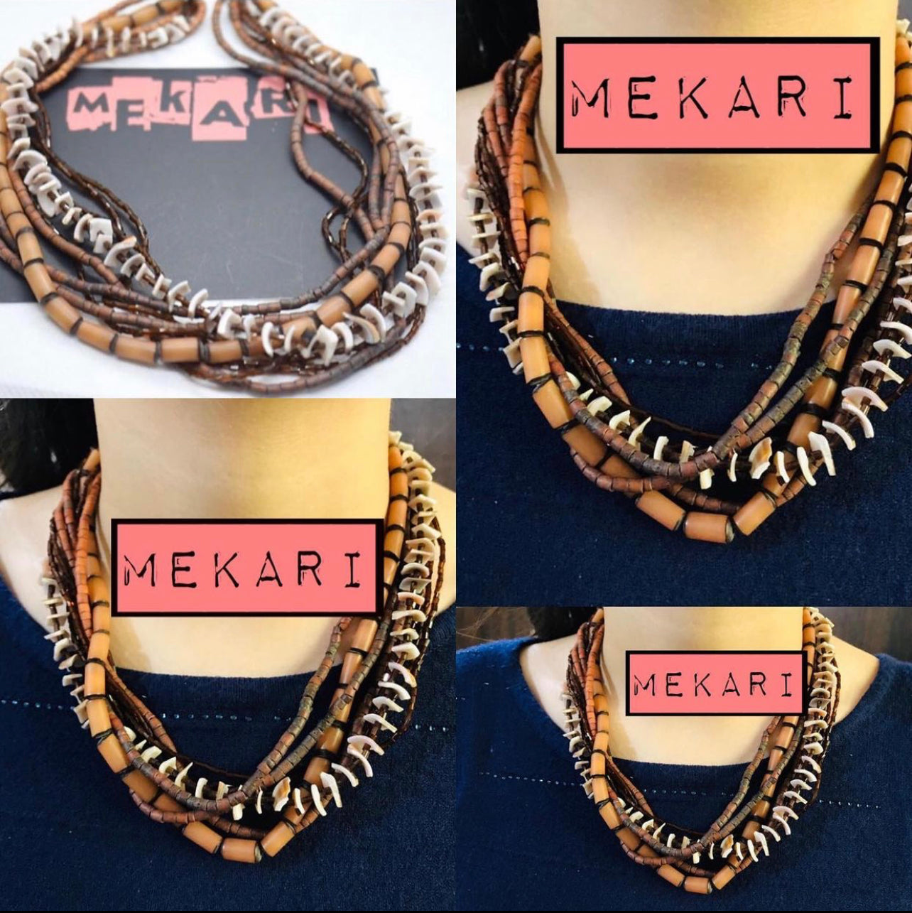 CONTOUR BEADS NECKLACE