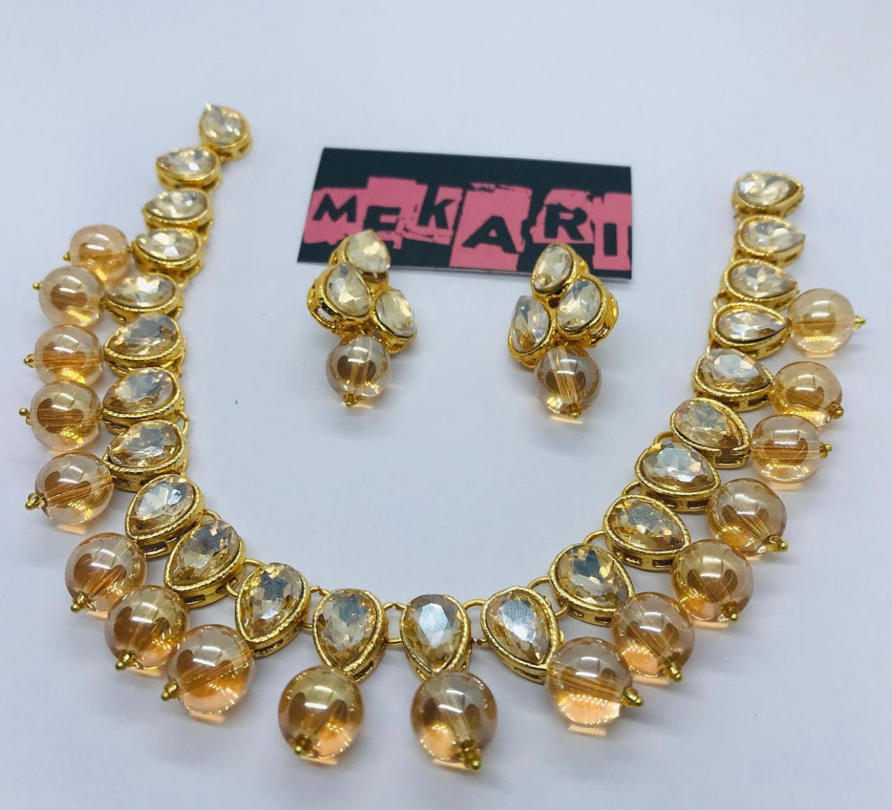 SINGLE LINE KUNDAN SET