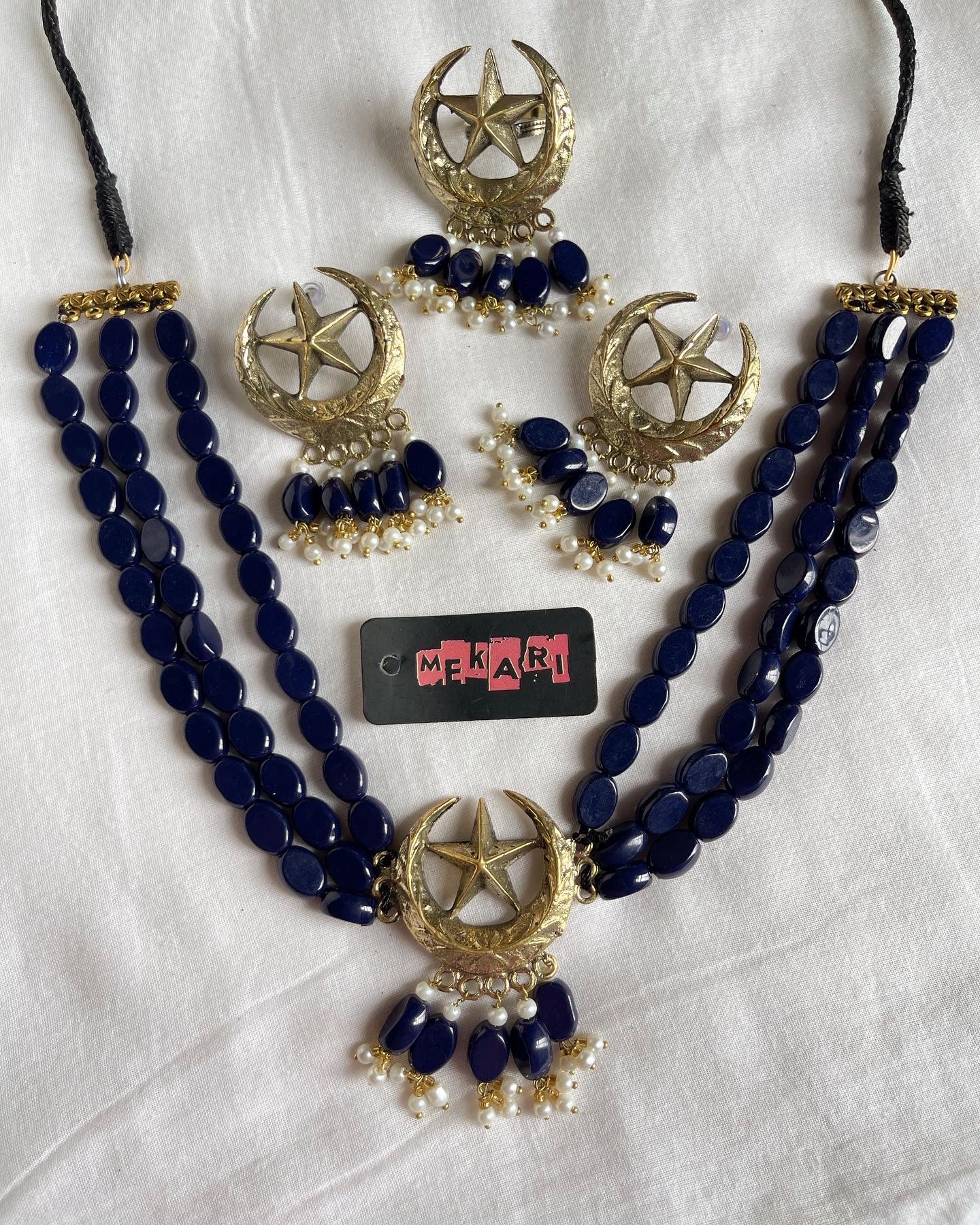 Blue Chand Tara Set