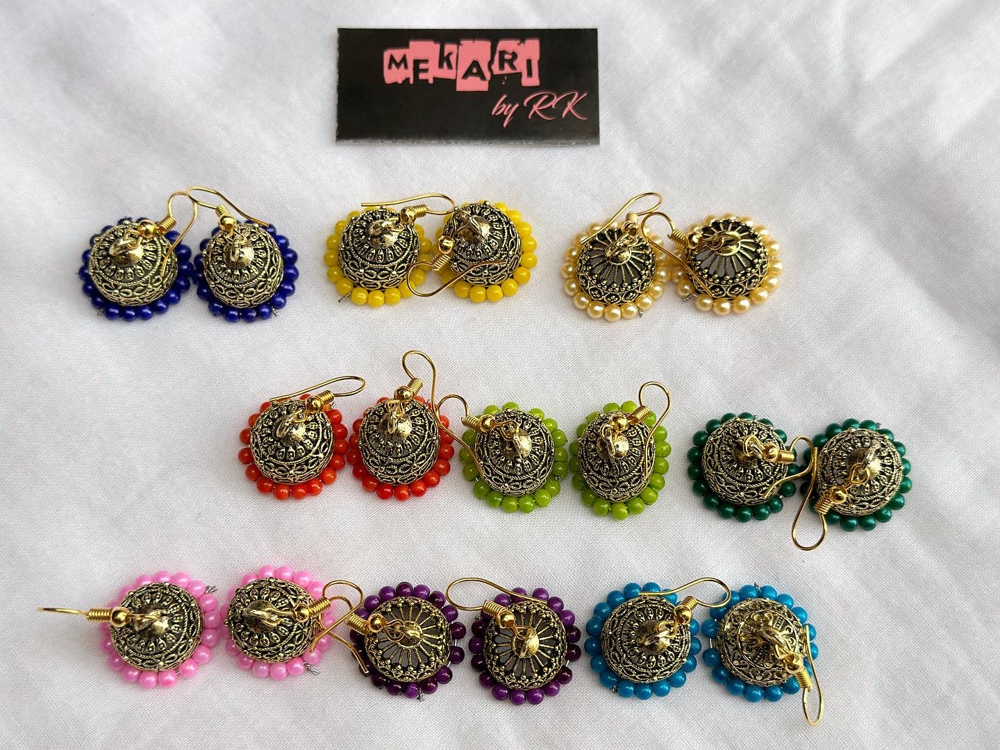 Pack of Three Vibrant Jhumki