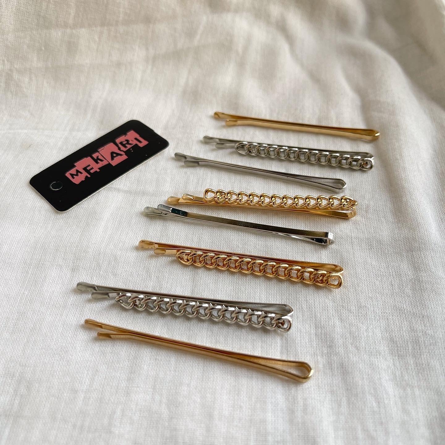 Linked Hair Barrettes