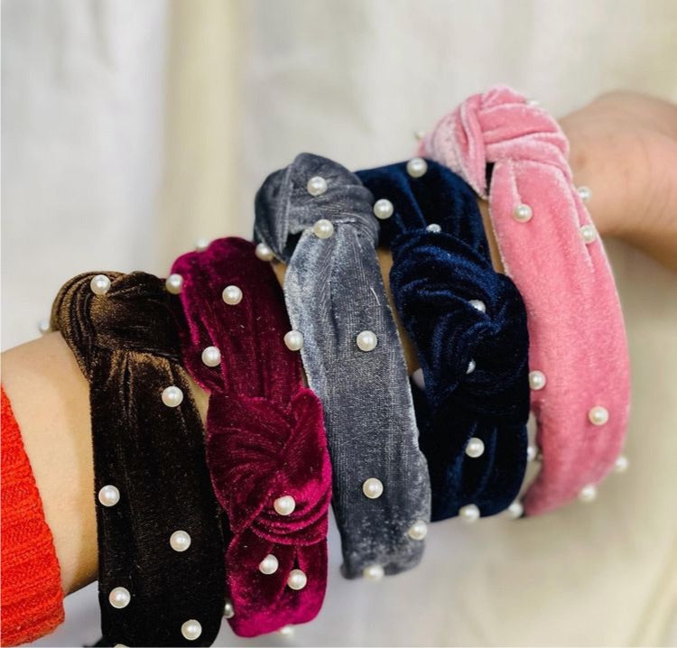 VELVET PEARL HEADBAND
