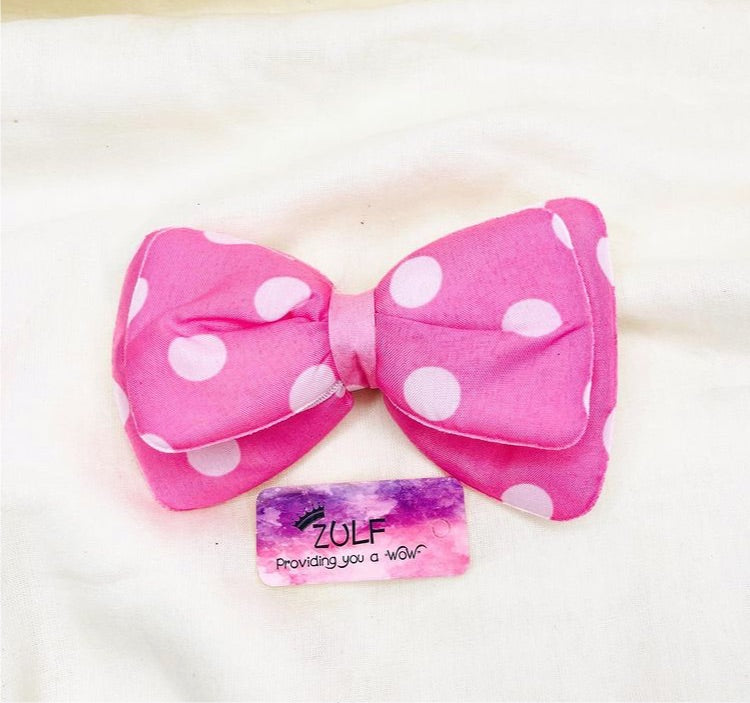 POLKA DOT BOW CLIPS