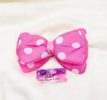 POLKA DOT BOW CLIPS