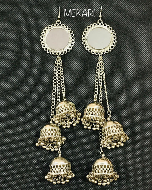 SILVER SHEESHA JHUMKI