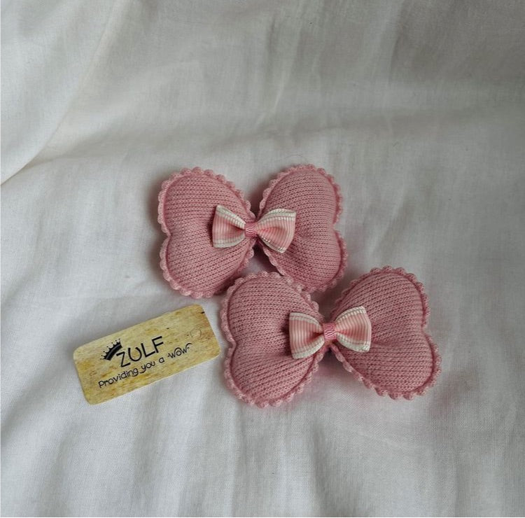 DOUBLE HEART HAIR PINS