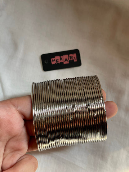 SILVER STEEL BANGLES