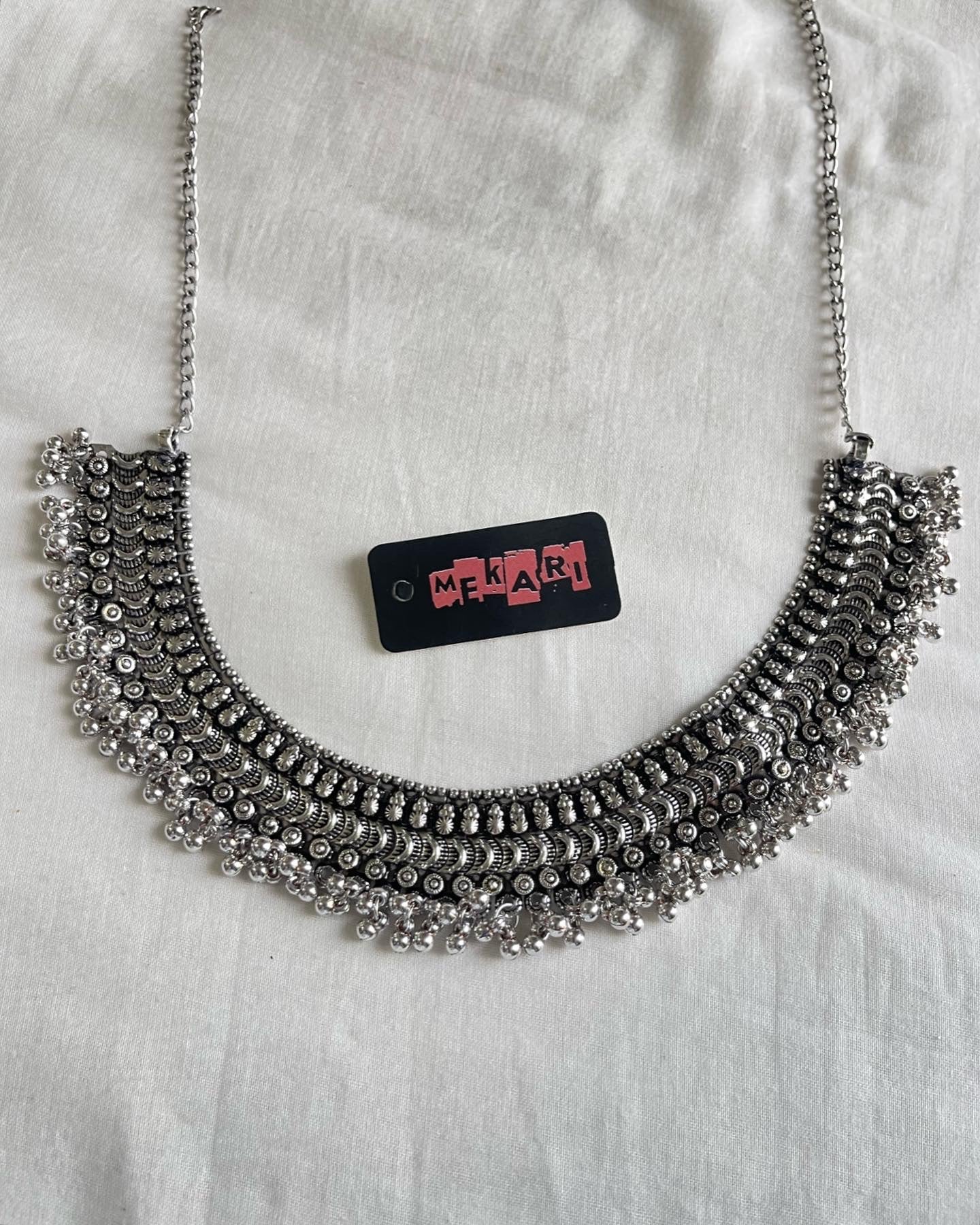 Broad Beaded Necklace