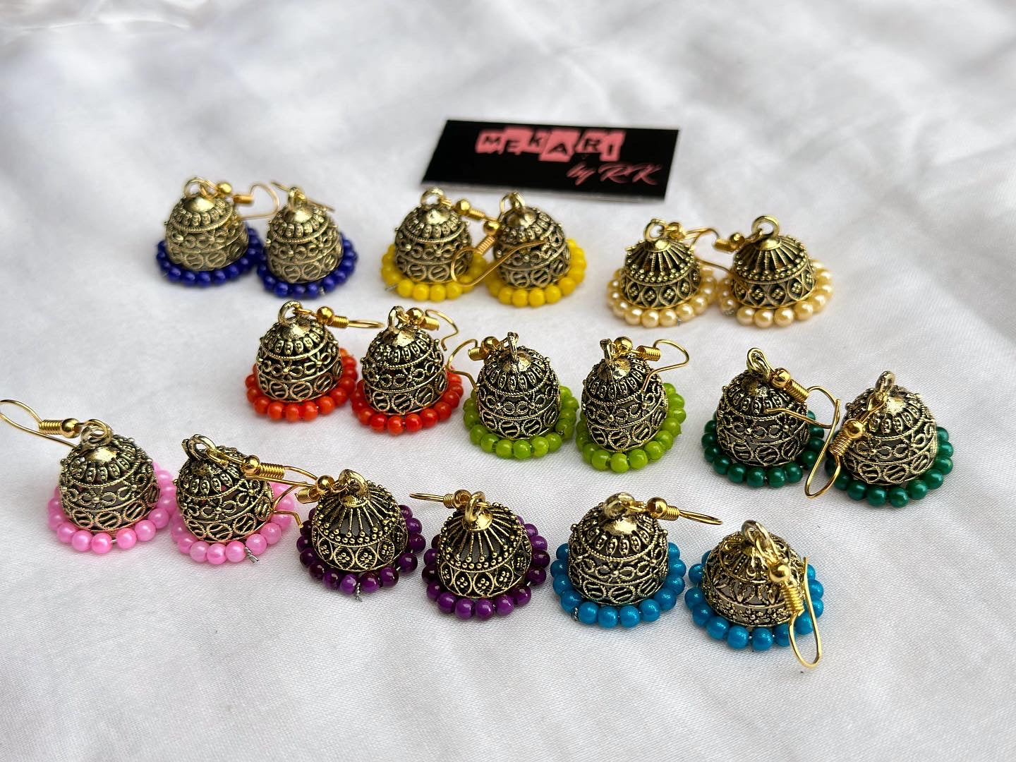 Pack of Three Vibrant Jhumki