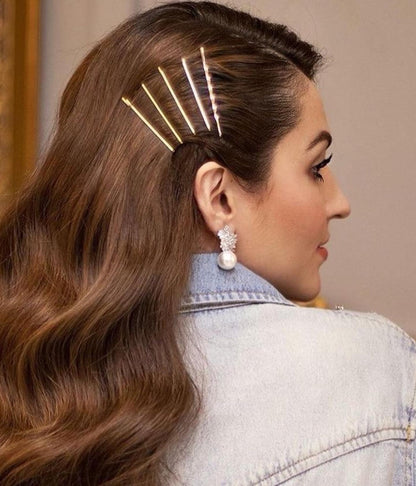 Snowflakes Pearl Earrings