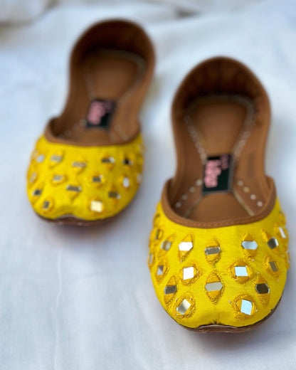 Mirror Khussa (Yellow)