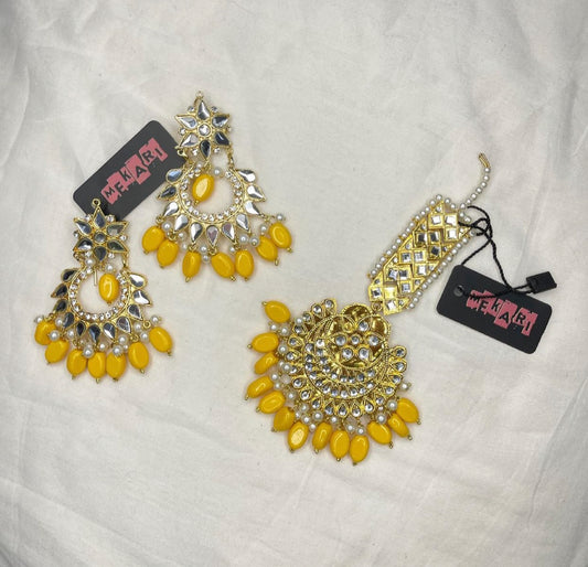 Yellow Teeka Set