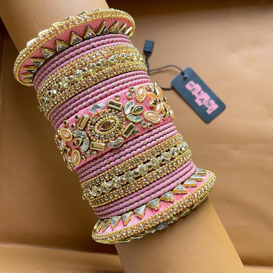 Deena Bangles in Pink