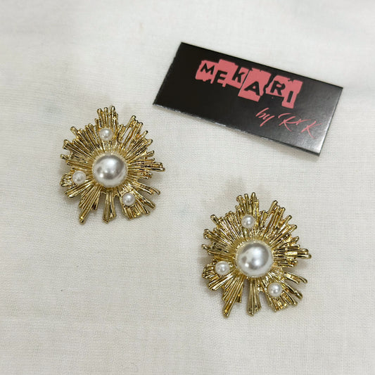 Sunflower Pearl Studs