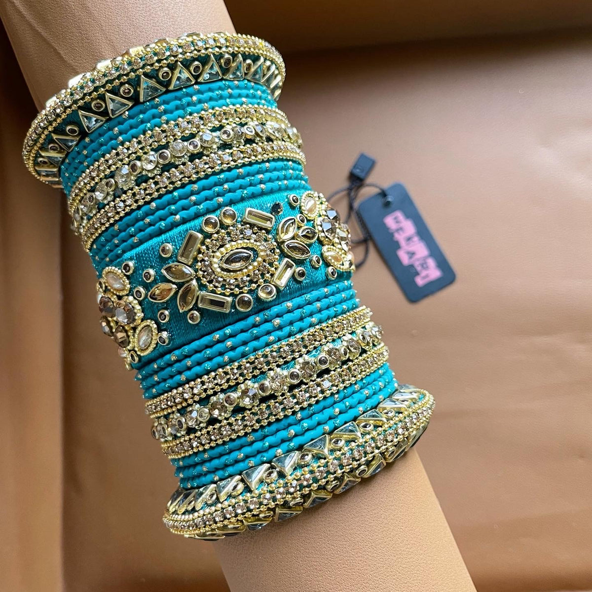 Deena Bangles in Turquoise