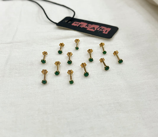 Emerald Nose pin Pair