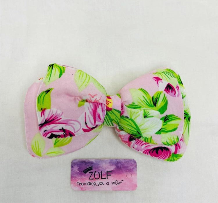 FLORAL BOW CLIPS